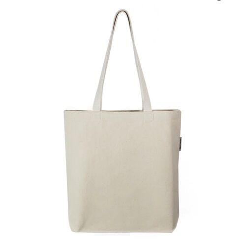 Organic Cotton 12oz Canvas Grocery Tote Bags w/Gusset Thumbnail