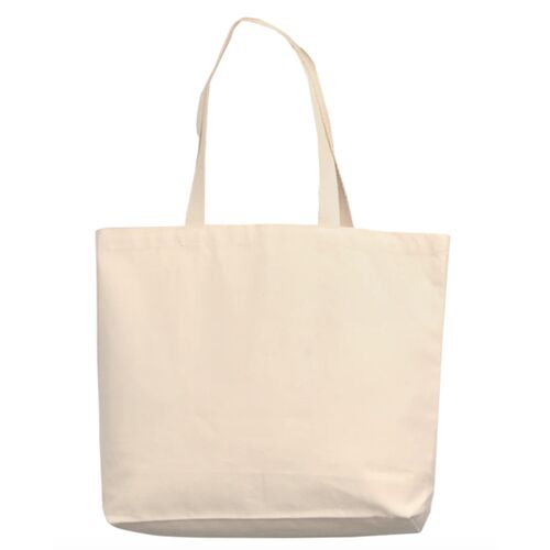 Organic Cotton 18" Canvas Shopper Tote with Gusset Thumbnail