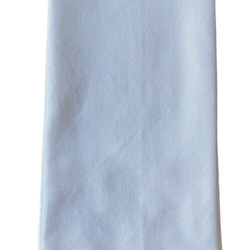 Scalloped Trim White Tea Towel with Loop - 20" x 28" Thumbnail