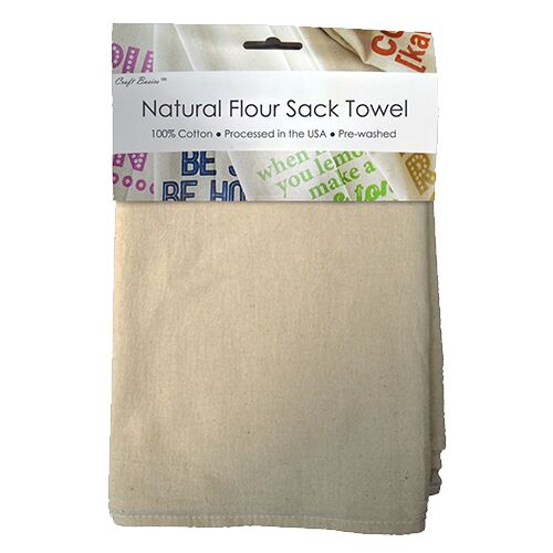 Crafts Basics Natural Flour Sack Towel - 28" x 29" Thumbnail