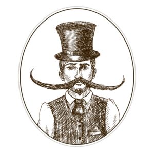 Handlebar Mustache Vintage Man Thumbnail