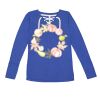 Women's Fine Jersey Lace-Up Long Sleeve T-Shirt Thumbnail