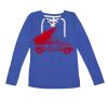 Women's Fine Jersey Lace-Up Long Sleeve T-Shirt Thumbnail