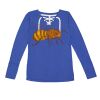 Women's Fine Jersey Lace-Up Long Sleeve T-Shirt Thumbnail