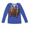 Women's Fine Jersey Lace-Up Long Sleeve T-Shirt Thumbnail