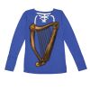 Women's Fine Jersey Lace-Up Long Sleeve T-Shirt Thumbnail