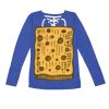 Women's Fine Jersey Lace-Up Long Sleeve T-Shirt Thumbnail