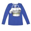 Women's Fine Jersey Lace-Up Long Sleeve T-Shirt Thumbnail