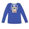 Women's Fine Jersey Lace-Up Long Sleeve T-Shirt Thumbnail