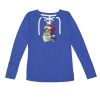 Women's Fine Jersey Lace-Up Long Sleeve T-Shirt Thumbnail