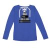 Women's Fine Jersey Lace-Up Long Sleeve T-Shirt Thumbnail