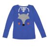 Women's Fine Jersey Lace-Up Long Sleeve T-Shirt Thumbnail