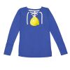 Women's Fine Jersey Lace-Up Long Sleeve T-Shirt Thumbnail