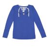 Women's Fine Jersey Lace-Up Long Sleeve T-Shirt Thumbnail