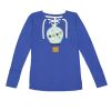 Women's Fine Jersey Lace-Up Long Sleeve T-Shirt Thumbnail