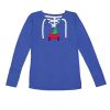 Women's Fine Jersey Lace-Up Long Sleeve T-Shirt Thumbnail