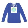 Women's Fine Jersey Lace-Up Long Sleeve T-Shirt Thumbnail