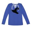 Women's Fine Jersey Lace-Up Long Sleeve T-Shirt Thumbnail