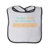 Infant Terry Snap Bib with Colored Trim by Rabbit Skins Thumbnail
