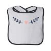 Infant Terry Snap Bib with Colored Trim by Rabbit Skins Thumbnail