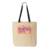 10oz. Cotton Canvas Tote with Colored Handles by Liberty Bags Thumbnail