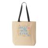 10oz. Cotton Canvas Tote with Colored Handles by Liberty Bags Thumbnail