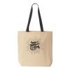 10oz. Cotton Canvas Tote with Colored Handles by Liberty Bags Thumbnail