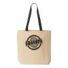 10oz. Cotton Canvas Tote with Colored Handles by Liberty Bags Thumbnail