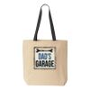 10oz. Cotton Canvas Tote with Colored Handles by Liberty Bags Thumbnail