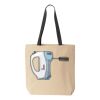 10oz. Cotton Canvas Tote with Colored Handles by Liberty Bags Thumbnail