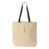 10oz. Cotton Canvas Tote with Colored Handles by Liberty Bags Thumbnail