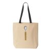 10oz. Cotton Canvas Tote with Colored Handles by Liberty Bags Thumbnail