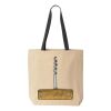 10oz. Cotton Canvas Tote with Colored Handles by Liberty Bags Thumbnail