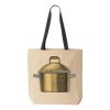 10oz. Cotton Canvas Tote with Colored Handles by Liberty Bags Thumbnail