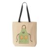 10oz. Cotton Canvas Tote with Colored Handles by Liberty Bags Thumbnail