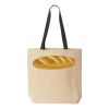 10oz. Cotton Canvas Tote with Colored Handles by Liberty Bags Thumbnail