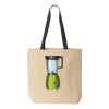 10oz. Cotton Canvas Tote with Colored Handles by Liberty Bags Thumbnail