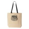 10oz. Cotton Canvas Tote with Colored Handles by Liberty Bags Thumbnail