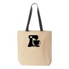 10oz. Cotton Canvas Tote with Colored Handles by Liberty Bags Thumbnail