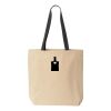 10oz. Cotton Canvas Tote with Colored Handles by Liberty Bags Thumbnail