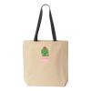 10oz. Cotton Canvas Tote with Colored Handles by Liberty Bags Thumbnail