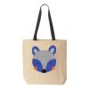 10oz. Cotton Canvas Tote with Colored Handles by Liberty Bags Thumbnail