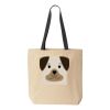 10oz. Cotton Canvas Tote with Colored Handles by Liberty Bags Thumbnail
