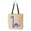 10oz. Cotton Canvas Tote with Colored Handles by Liberty Bags Thumbnail