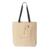 10oz. Cotton Canvas Tote with Colored Handles by Liberty Bags Thumbnail