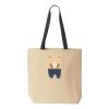 10oz. Cotton Canvas Tote with Colored Handles by Liberty Bags Thumbnail