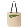 10oz. Cotton Canvas Tote with Colored Handles by Liberty Bags Thumbnail
