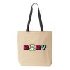 10oz. Cotton Canvas Tote with Colored Handles by Liberty Bags Thumbnail